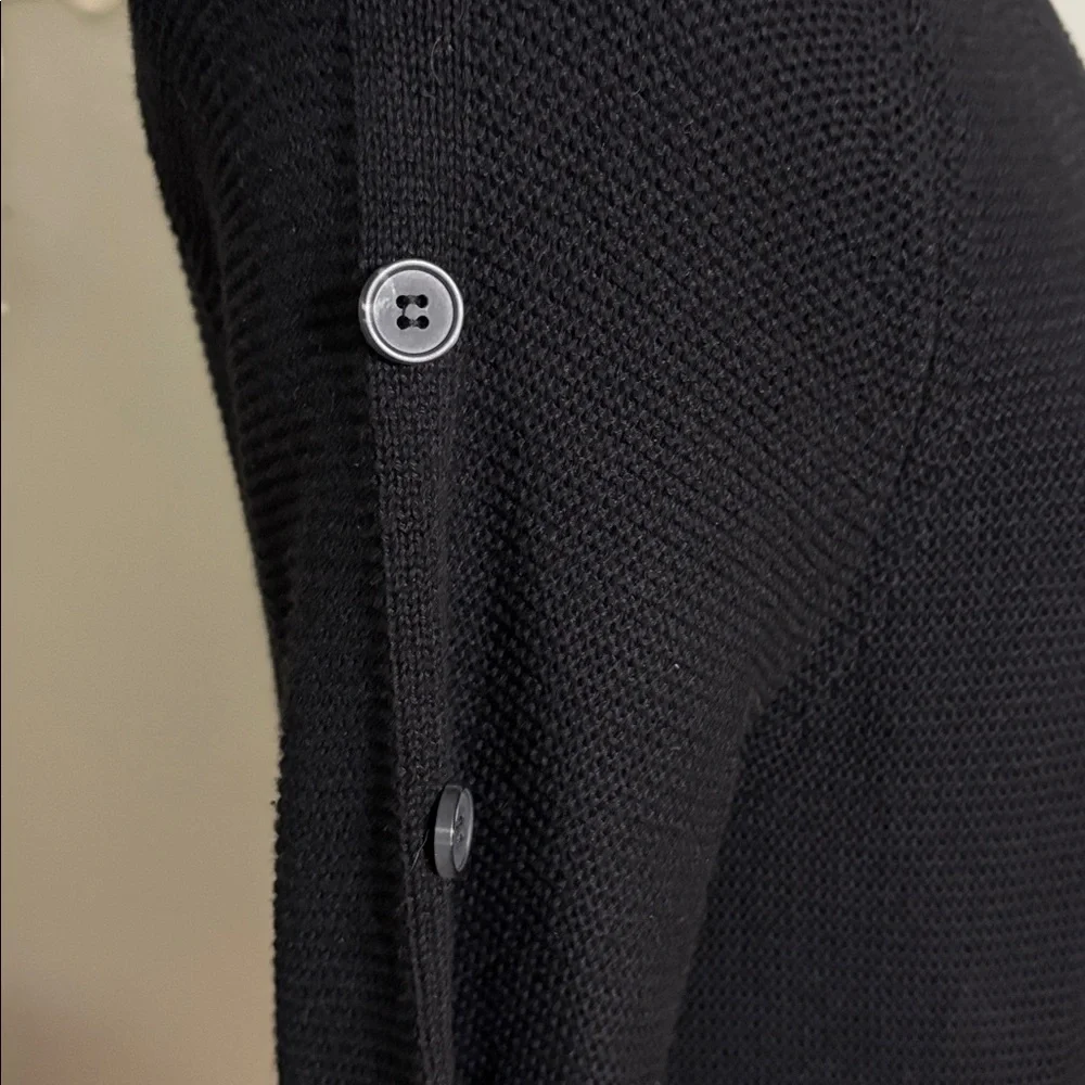 Liz Claiborne Black Sweater with Button Detail - Picture 4 of 5